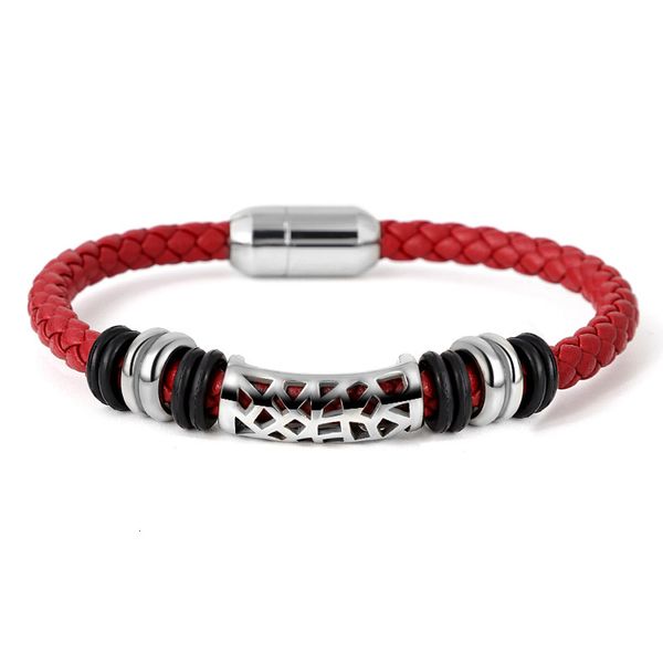 bangles bracelets popular punk style bracelet with magnet buckle woven leather, Black
bangles bracelets popular punk style bracelet with magnet buckle woven leather, Black