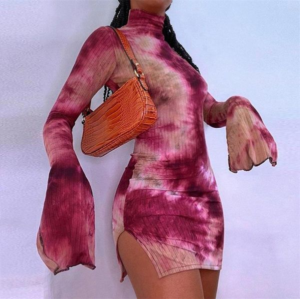 casual dresses thorn tree tie dyeing print bodycon dress 2021 women side split ribbed long sleeve clubwear midnight outfit party mini, Black;gray
casual dresses thorn tree tie dyeing print bodycon dress 2021 women side split ribbed long sleeve clubwear midnight outfit party mini, Black;gray