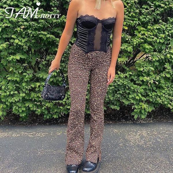 leopard print straight split pants capris women vintage aesthetic high waist korean fashion punk brown streetwear iamty women's &, Black;white
leopard print straight split pants capris women vintage aesthetic high waist korean fashion punk brown streetwear iamty women's &, Black;white