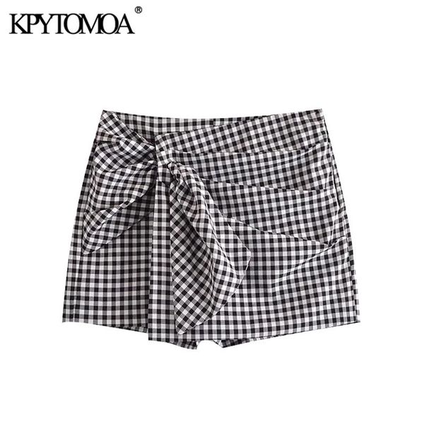 kpytomoa women chic fashion with knot pleated plaid shorts skirts vintage high waist side zipper female skort mujer 210719, White;black
kpytomoa women chic fashion with knot pleated plaid shorts skirts vintage high waist side zipper female skort mujer 210719, White;black