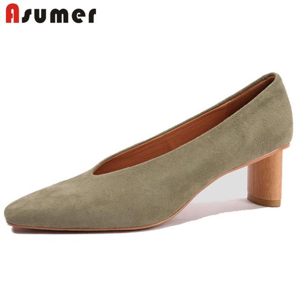 dress shoes asumer 2021 suede leather women pumps solid colors shallow spring summer single ladies party wedding, Black
dress shoes asumer 2021 suede leather women pumps solid colors shallow spring summer single ladies party wedding, Black