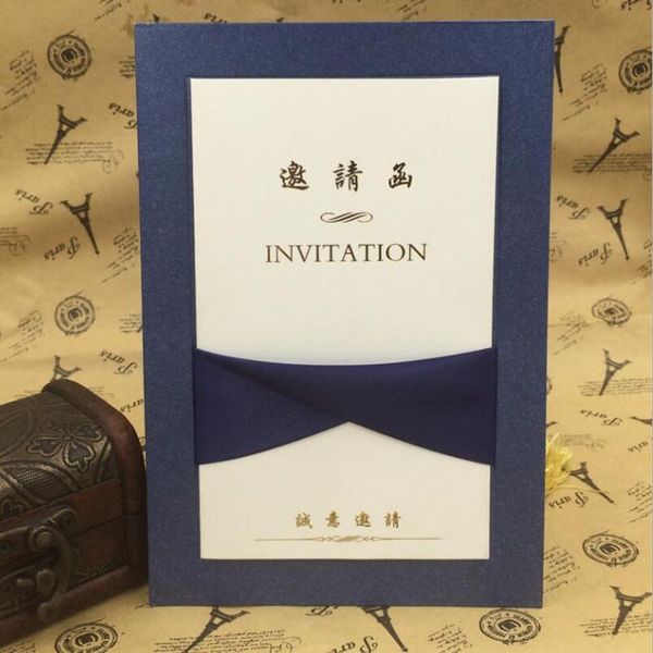 greeting cards simple elegant ribbon decoration invitation birthday, business, party, wedding event card 20pcs/lot
greeting cards simple elegant ribbon decoration invitation birthday, business, party, wedding event card 20pcs/lot