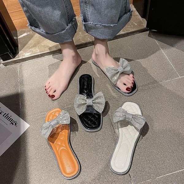 butterfly-knot shoes ladies' slippers glitter slides fashion slipers women flat jelly luxury 2021 rubber fabric, Black
butterfly-knot shoes ladies' slippers glitter slides fashion slipers women flat jelly luxury 2021 rubber fabric, Black