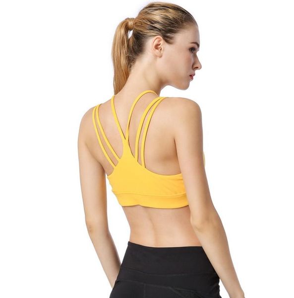gym clothing muti shoulder strap workout bra moderate support v neck yoga moisture-wicking sports fitness, White;black
gym clothing muti shoulder strap workout bra moderate support v neck yoga moisture-wicking sports fitness, White;black