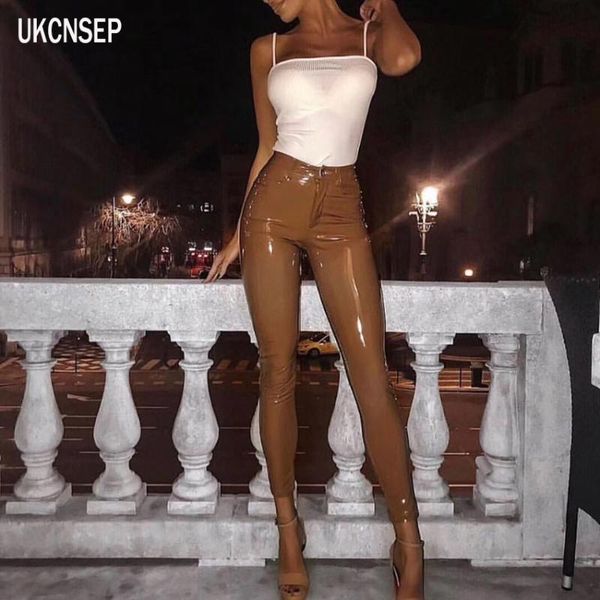 women's pants & capris color women pu leather stretch 2021 bodycon winter pencil trousers, Black;white
women's pants & capris color women pu leather stretch 2021 bodycon winter pencil trousers, Black;white