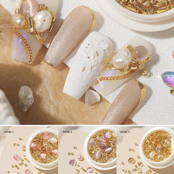 nail art decorations opal rhinestone drill gem studs manicure pearls jewelry beauty diy decoration 3d aurora heart beaded mix, Silver;gold
nail art decorations opal rhinestone drill gem studs manicure pearls jewelry beauty diy decoration 3d aurora heart beaded mix, Silver;gold