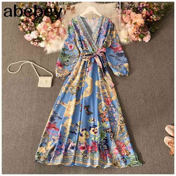 spring autumn court style long sleeve dress v-neck slim bow sashes vintage print bubble 210512, Black;gray
spring autumn court style long sleeve dress v-neck slim bow sashes vintage print bubble 210512, Black;gray