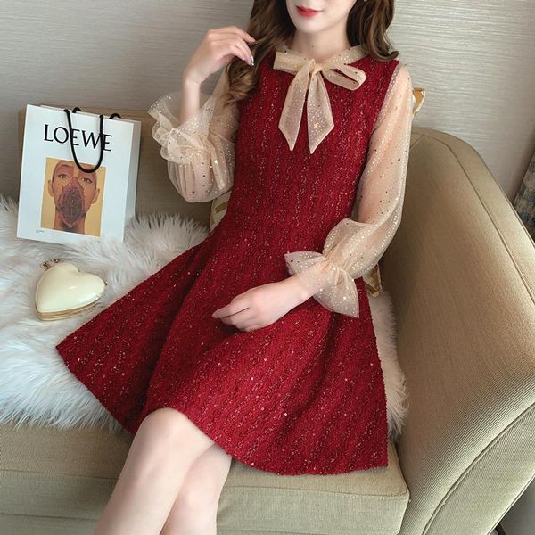 casual dresses dress red women's waist hugging slimming 2021 spring clothing style joint elegant gauze hepburn wind fairy immortal, Black;gray
casual dresses dress red women's waist hugging slimming 2021 spring clothing style joint elegant gauze hepburn wind fairy immortal, Black;gray