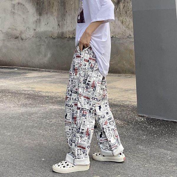 women's pants & capris preppy style cartoon print korean ulzzang harajuku vintage trousers clothing loose elastic waist straight, Black;white
women's pants & capris preppy style cartoon print korean ulzzang harajuku vintage trousers clothing loose elastic waist straight, Black;white