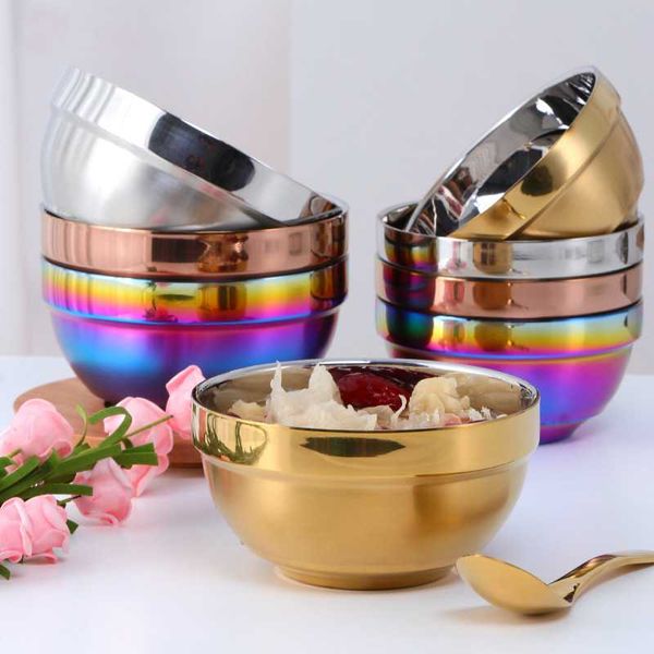 bowls double layer anti-rust 304 stainless steel classic bowl thermal insulation kitchen flatware family canteen rice soup
bowls double layer anti-rust 304 stainless steel classic bowl thermal insulation kitchen flatware family canteen rice soup