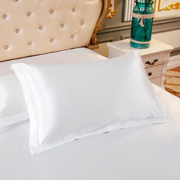 silk satin pillowcase no zipper solid color pillow cover high-end 48x74cm bedding case
silk satin pillowcase no zipper solid color pillow cover high-end 48x74cm bedding case
