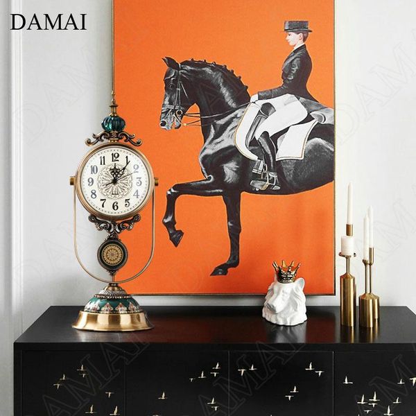 desk & table clocks european vintage clock creativity copper plating pendulum gold-painted crystal embellishment ornaments home decoration 
desk & table clocks european vintage clock creativity copper plating pendulum gold-painted crystal embellishment ornaments home decoration