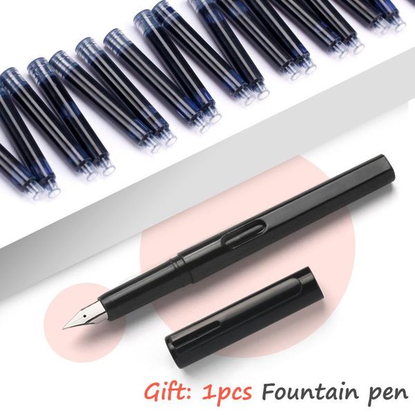 fountain pens lsoffice 100pcs/pack black blue student pen ink sac 3 colors suitable replaceable pouch refill office and school
fountain pens lsoffice 100pcs/pack black blue student pen ink sac 3 colors suitable replaceable pouch refill office and school