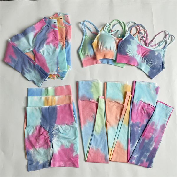 ins new seamless yoga outfits 4pcs long clothes spring and summer knitted tie-dye outdoor running tights fitness sports suit exercise women, White;red
ins new seamless yoga outfits 4pcs long clothes spring and summer knitted tie-dye outdoor running tights fitness sports suit exercise women, White;red