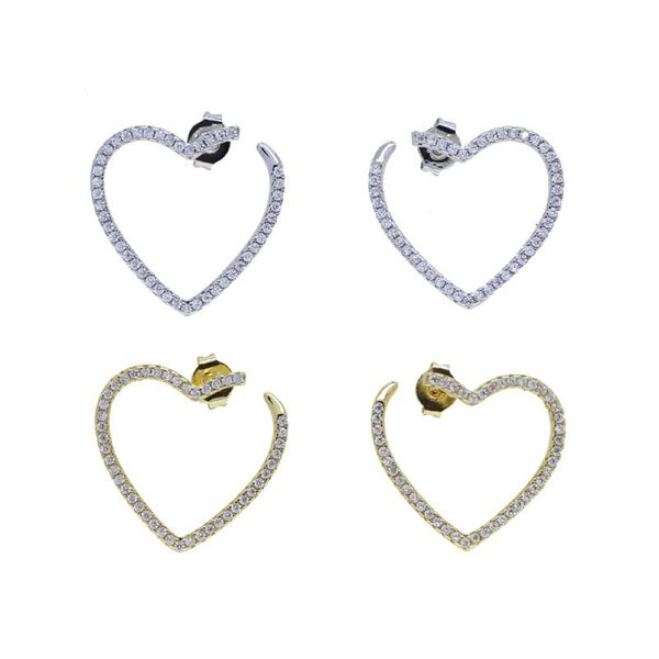 hoop & huggie 2021 fashion jewelry girlfriend gift micro pave cz heart shaped circle earring, Golden;silver
hoop & huggie 2021 fashion jewelry girlfriend gift micro pave cz heart shaped circle earring, Golden;silver