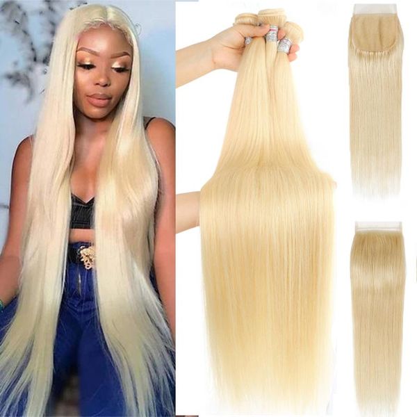 human hair bulks 30 40 inch 613 honey blonde straight weave bundles with closure brazilian remy lace closures, Black
human hair bulks 30 40 inch 613 honey blonde straight weave bundles with closure brazilian remy lace closures, Black