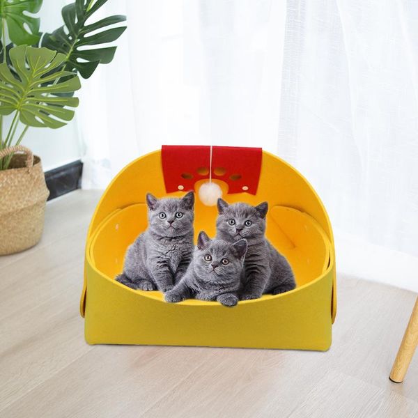 cat beds & furniture detachable felt pet eating nest bed scrubable soft comfortable kitten food mat house with cushion
cat beds & furniture detachable felt pet eating nest bed scrubable soft comfortable kitten food mat house with cushion