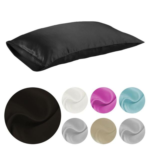 pillow case queen/king silk satin pillowcase single solid color covers luxury for bed throw
pillow case queen/king silk satin pillowcase single solid color covers luxury for bed throw