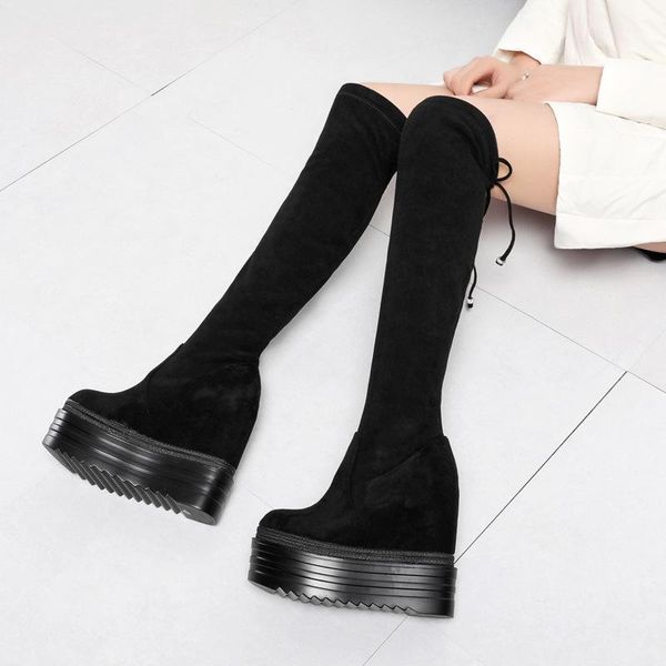 boots 14 cm super high-heel over-the-knee high tube model show elastic women's wedge increase within long, Black
boots 14 cm super high-heel over-the-knee high tube model show elastic women's wedge increase within long, Black