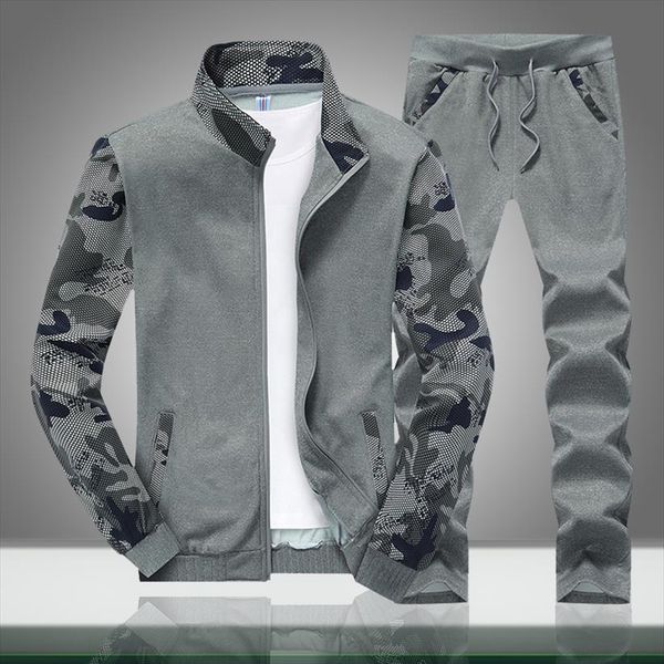 autumn sets camouflage male causal men tracksuits slim fit stand collar camo tracksuit jacket pants 2pc mens sportswear sweatsuit, Gray
autumn sets camouflage male causal men tracksuits slim fit stand collar camo tracksuit jacket pants 2pc mens sportswear sweatsuit, Gray