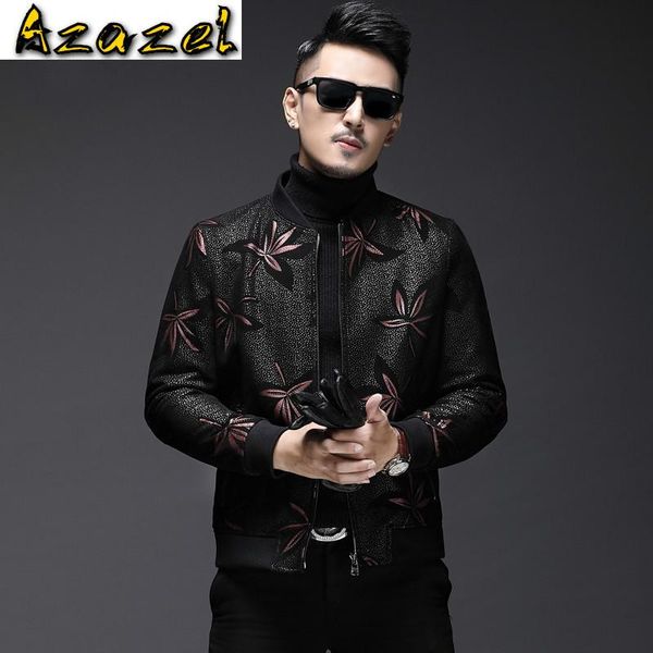 men's leather & faux azazel real jacket men autumn sheepskin coat short slim motorcycle bomber genuine jackets l18-4800, Black
men's leather & faux azazel real jacket men autumn sheepskin coat short slim motorcycle bomber genuine jackets l18-4800, Black