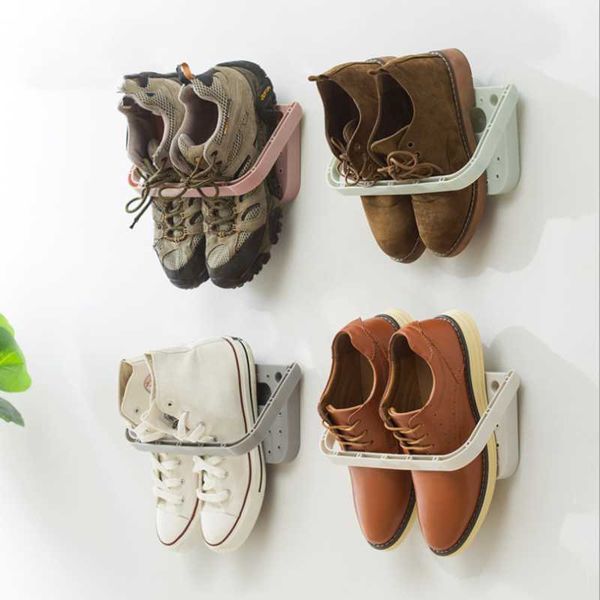 clothing & wardrobe storage creative simple plastic shoe rack perforated wall-mounted bathroom shelves household supplies
clothing & wardrobe storage creative simple plastic shoe rack perforated wall-mounted bathroom shelves household supplies