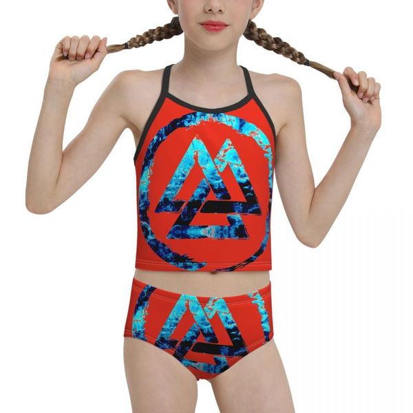 women's swimwear 2021 swimsuit for junior high school girls print valknut symbol g biquini wholesale brand children girl, White;black
women's swimwear 2021 swimsuit for junior high school girls print valknut symbol g biquini wholesale brand children girl, White;black
