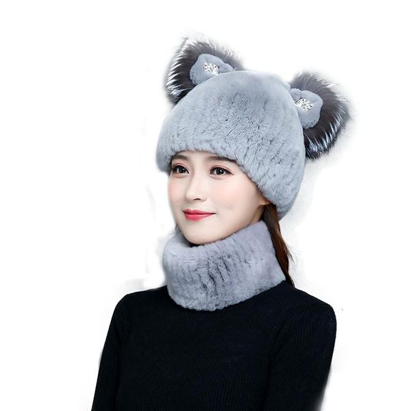 hats, scarves & gloves sets 100% fur hat and scarf set with diamond cat ears warm ladies listed, Blue;gray
hats, scarves & gloves sets 100% fur hat and scarf set with diamond cat ears warm ladies listed, Blue;gray
