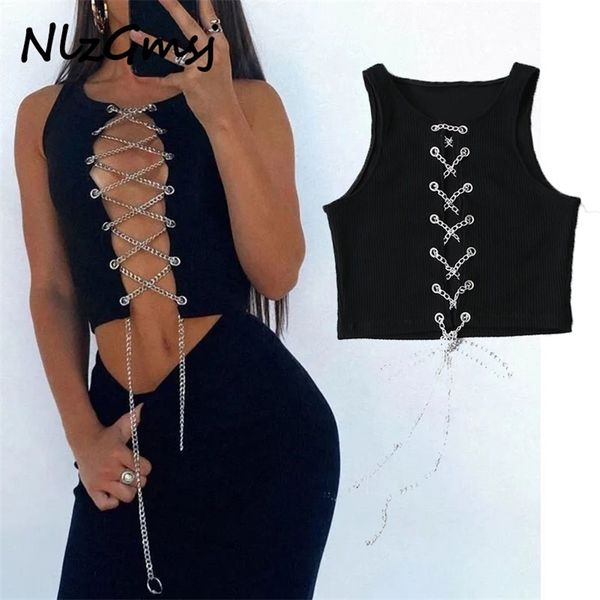 tank women chain cross bandage crop streetwear camis vintage black knitted 04 210628, White
tank women chain cross bandage crop streetwear camis vintage black knitted 04 210628, White