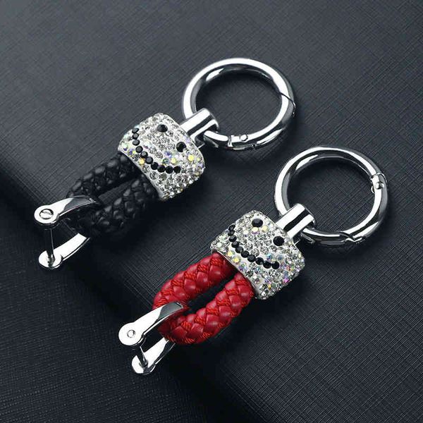 socks handmade diamond inlaid fashion lovely high-end personality creative smiling face woven rope car key chain pendant men and women, Black;white
socks handmade diamond inlaid fashion lovely high-end personality creative smiling face woven rope car key chain pendant men and women, Black;white