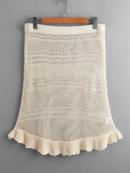 plus knitted cover up skirt n5nk#, Black
plus knitted cover up skirt n5nk#, Black