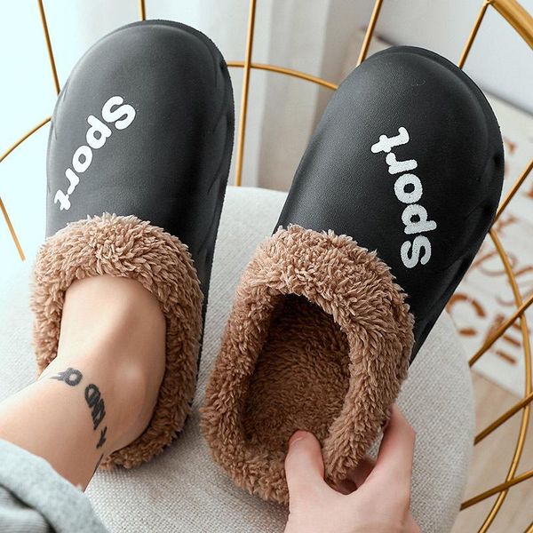 yseven women slippers velvet waterproof couples men shoes with winter and autumn thick soles indoor house parent-child, Black
yseven women slippers velvet waterproof couples men shoes with winter and autumn thick soles indoor house parent-child, Black