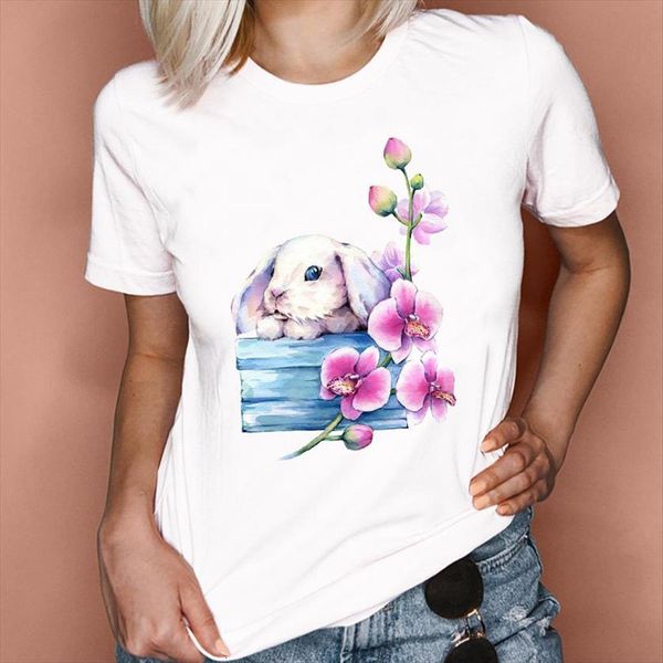 graphic rabbit printing animal cute womens t shirts 90s clothing summer spring clothes tees print female shirt, White
graphic rabbit printing animal cute womens t shirts 90s clothing summer spring clothes tees print female shirt, White