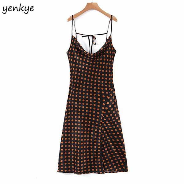 romantic women vintage polka dot sling fashion lady backless sleeveless hem slits a-line chiffon dress summer 210514, Black;gray
romantic women vintage polka dot sling fashion lady backless sleeveless hem slits a-line chiffon dress summer 210514, Black;gray
