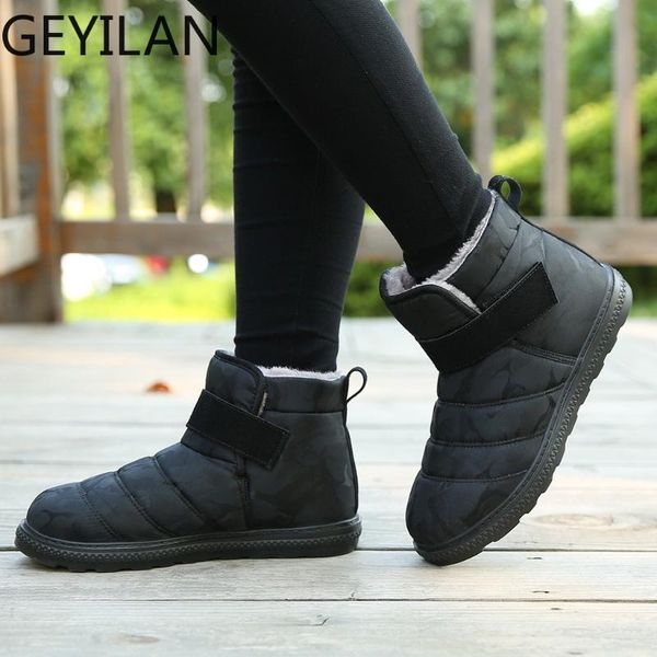 boots warm winter snow men cotton shoes female thick fur booties women ankle waterproof #3, Black
boots warm winter snow men cotton shoes female thick fur booties women ankle waterproof #3, Black