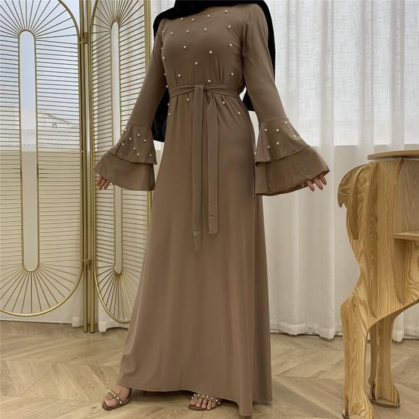 ethnic clothing muslim dress fashion middle east eid duabi abaya turkey robe multilayer trumpet sleeve beaded belt slim donsignet, Red
ethnic clothing muslim dress fashion middle east eid duabi abaya turkey robe multilayer trumpet sleeve beaded belt slim donsignet, Red