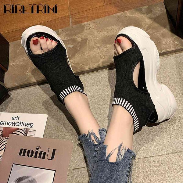 sandals slip-on mixed-color shoes classic brand platform women high wees summer sandals, Black
sandals slip-on mixed-color shoes classic brand platform women high wees summer sandals, Black