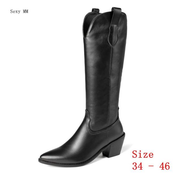 boots spring autumn women knee high woman heel long botas small plus size 34 - 46, Black
boots spring autumn women knee high woman heel long botas small plus size 34 - 46, Black
