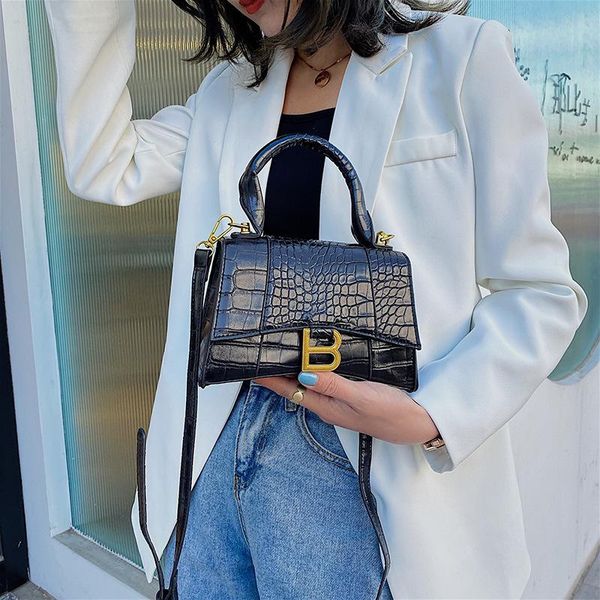 designer luxury handle tote women alligator leather hourglass shoulder bag girl brand b metal crossbody bags female
designer luxury handle tote women alligator leather hourglass shoulder bag girl brand b metal crossbody bags female