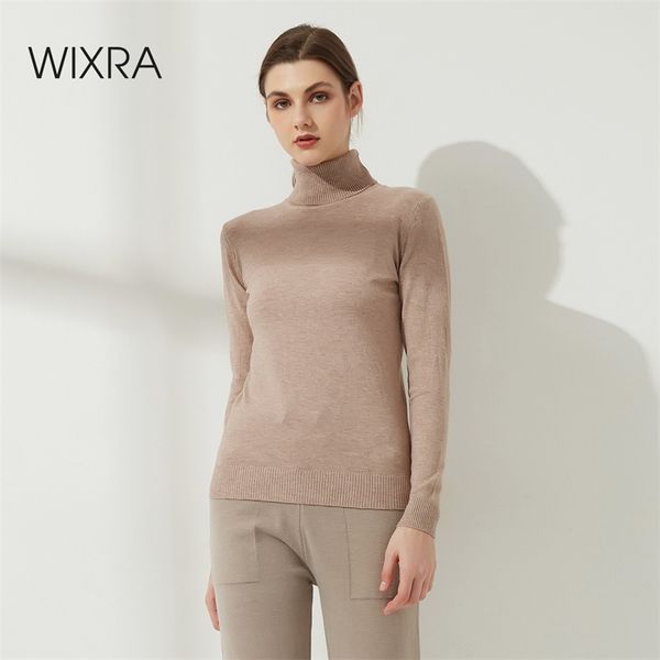 wixra women turtleneck sweater autumn winter spring long sleeve high-collar pull femme soft jumper 210922, White;black
wixra women turtleneck sweater autumn winter spring long sleeve high-collar pull femme soft jumper 210922, White;black