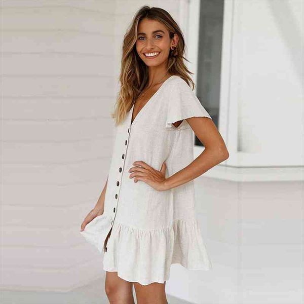 spring ruffles mini casual solid women dress color v neck elegant full sleeve button for summer, Black;gray
spring ruffles mini casual solid women dress color v neck elegant full sleeve button for summer, Black;gray