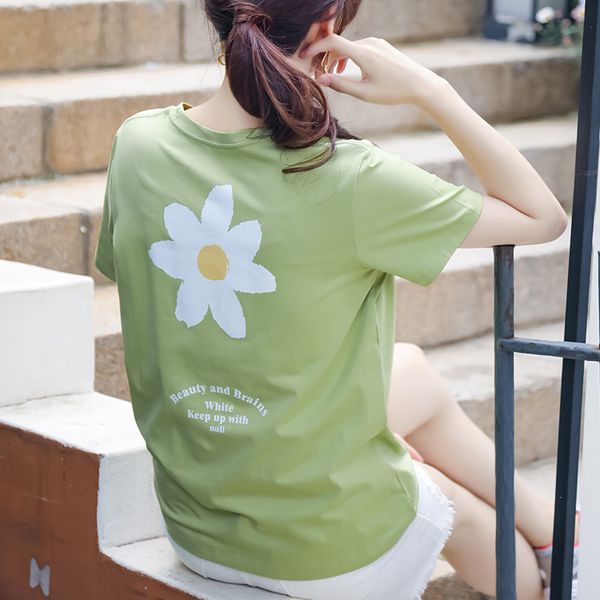 polos fashion flower printed t-shirt women casual o-neck short sleeve comfortable soft lady basic all-match streetwear summer, White
polos fashion flower printed t-shirt women casual o-neck short sleeve comfortable soft lady basic all-match streetwear summer, White