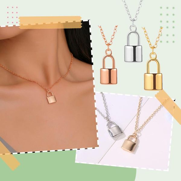 pendant necklaces creative special beauty lock clavicle chain romantic gift for women ladies girls fashion collar, Silver
pendant necklaces creative special beauty lock clavicle chain romantic gift for women ladies girls fashion collar, Silver