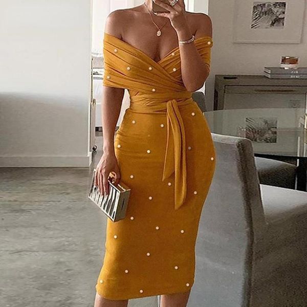 casual dresses 2021 summer women off shoulder cocktail party beading belted bodycon office dress slim backless, Black;gray
casual dresses 2021 summer women off shoulder cocktail party beading belted bodycon office dress slim backless, Black;gray