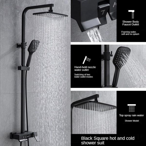 bathroom shower sets black set three-function pressurized mixer system wall mounted bathtub spa massage waterfall sprayer tap
bathroom shower sets black set three-function pressurized mixer system wall mounted bathtub spa massage waterfall sprayer tap