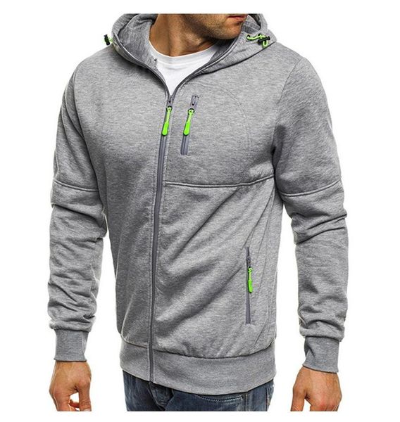 men's hoodies & sweatshirts 2021 autumn casual hoodie coat fashionable long-sleeved zipper running jacket, Black
men's hoodies & sweatshirts 2021 autumn casual hoodie coat fashionable long-sleeved zipper running jacket, Black