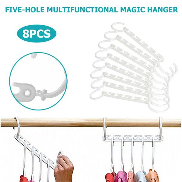 hangers & racks 8pcs five hole multi-function magic hanger hook folding storage for kitchen bathrooms closets travel
hangers & racks 8pcs five hole multi-function magic hanger hook folding storage for kitchen bathrooms closets travel