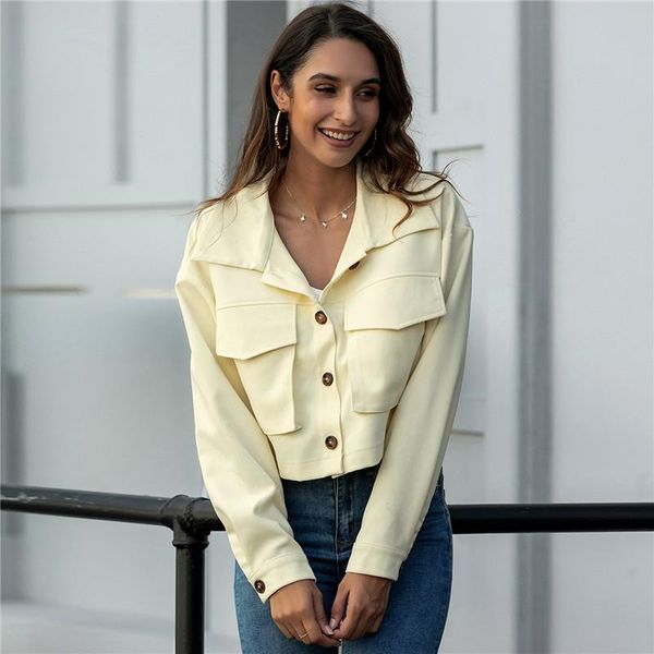 fashion women's ol solid color lapel button cardigan casual jacket high waist ladies autumn coat women elegant sweet jackets, Black;brown
fashion women's ol solid color lapel button cardigan casual jacket high waist ladies autumn coat women elegant sweet jackets, Black;brown