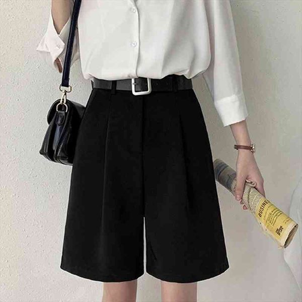 summer casual solid womans womens shorts suit high waist pants loose wide leg with pockets and zipper for female, White;black
summer casual solid womans womens shorts suit high waist pants loose wide leg with pockets and zipper for female, White;black