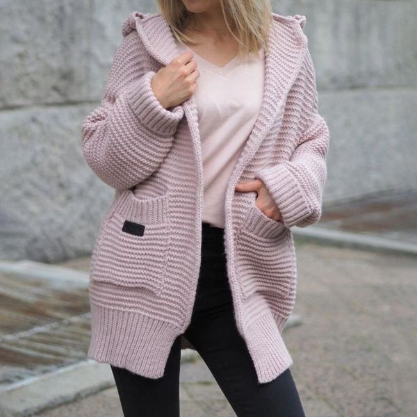 women's knits & tees knitted women cardigan outerwear 2021 autumn winter loose jackets ladies korean sweaters hooded long sleeve casual, White
women's knits & tees knitted women cardigan outerwear 2021 autumn winter loose jackets ladies korean sweaters hooded long sleeve casual, White